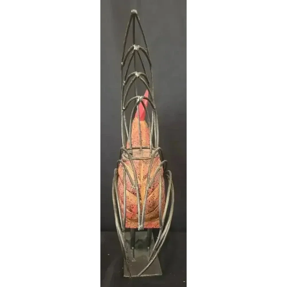 Metal Rooster Decor Collection Red Rooster